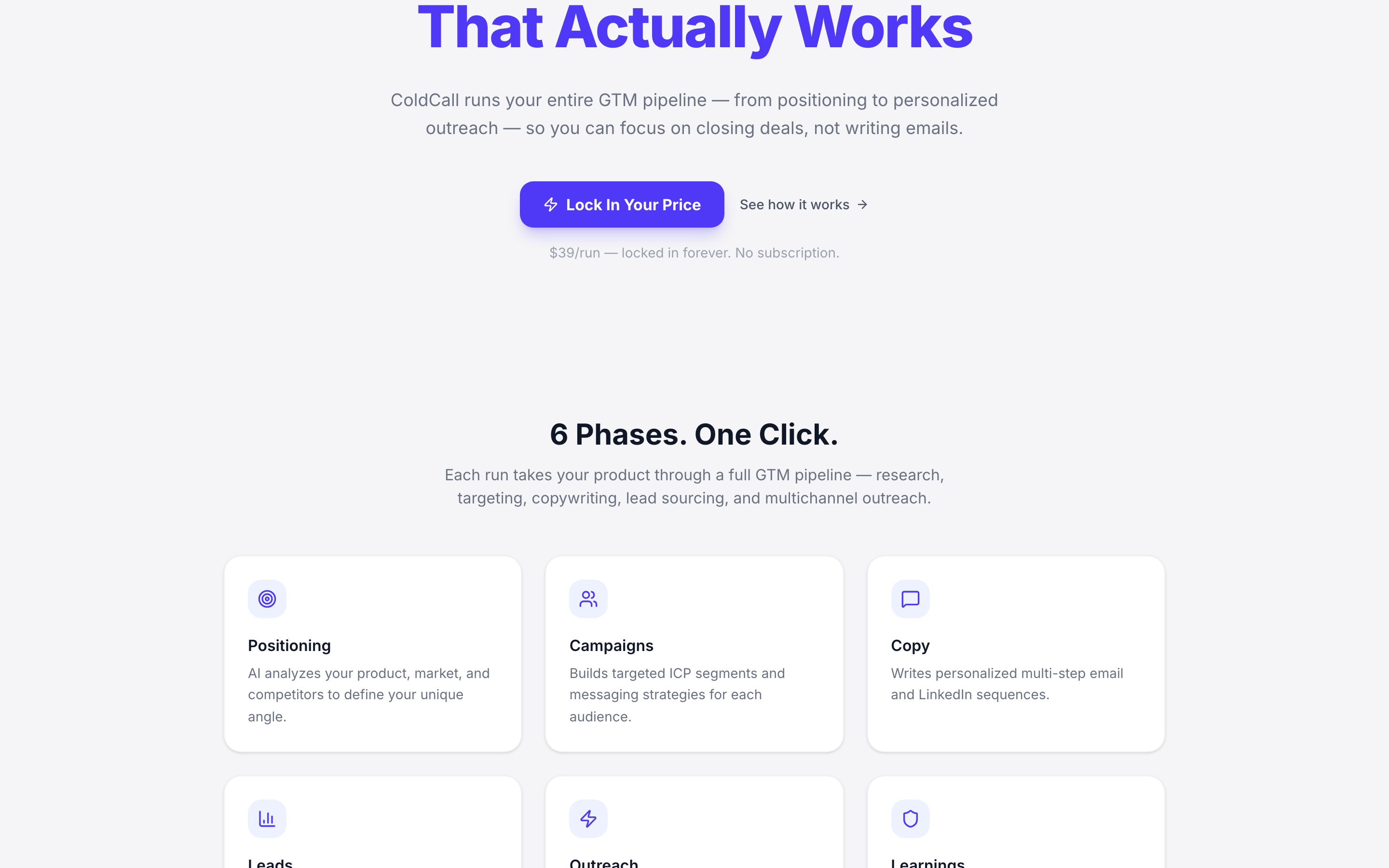coldcall.pro 6-phase pipeline
