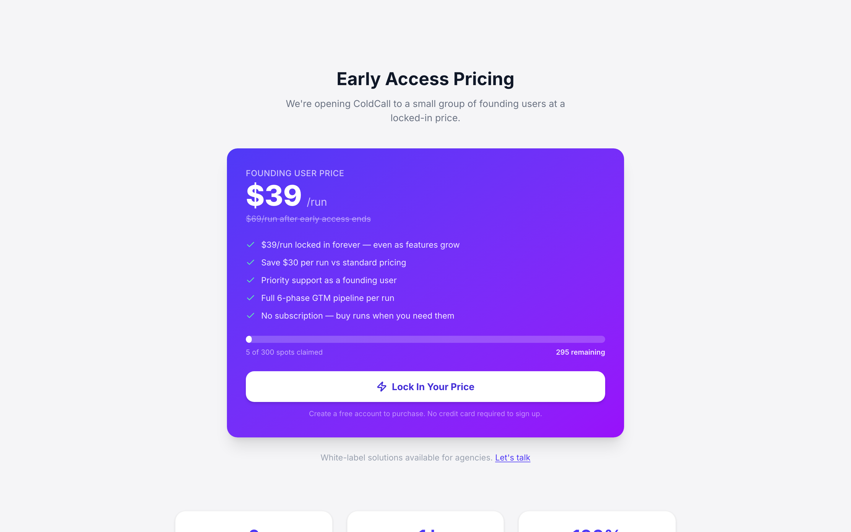 coldcall.pro pricing